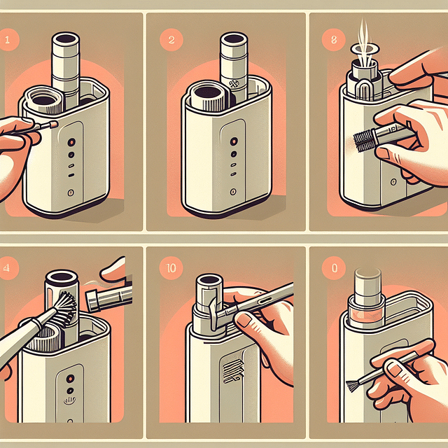 brushing out the heating chamber of a vaporizer