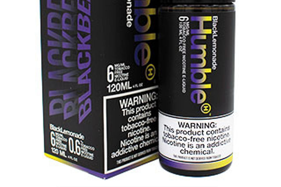 Citrus flavored nicotine-free e-liquid