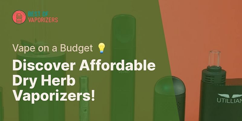 Discover Affordable Dry Herb Vaporizers! - Vape on a Budget 💡